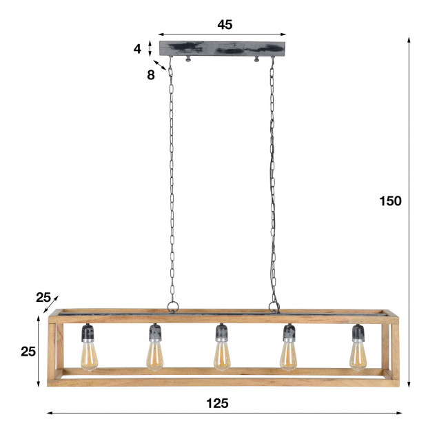 Luster 82-15 Wooden mango frame